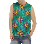 Boho Om Sign Pattern Print Men's Fitness Tank Top