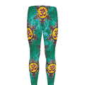 Boho Om Sign Pattern Print Men's Leggings