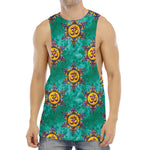 Boho Om Sign Pattern Print Men's Muscle Tank Top