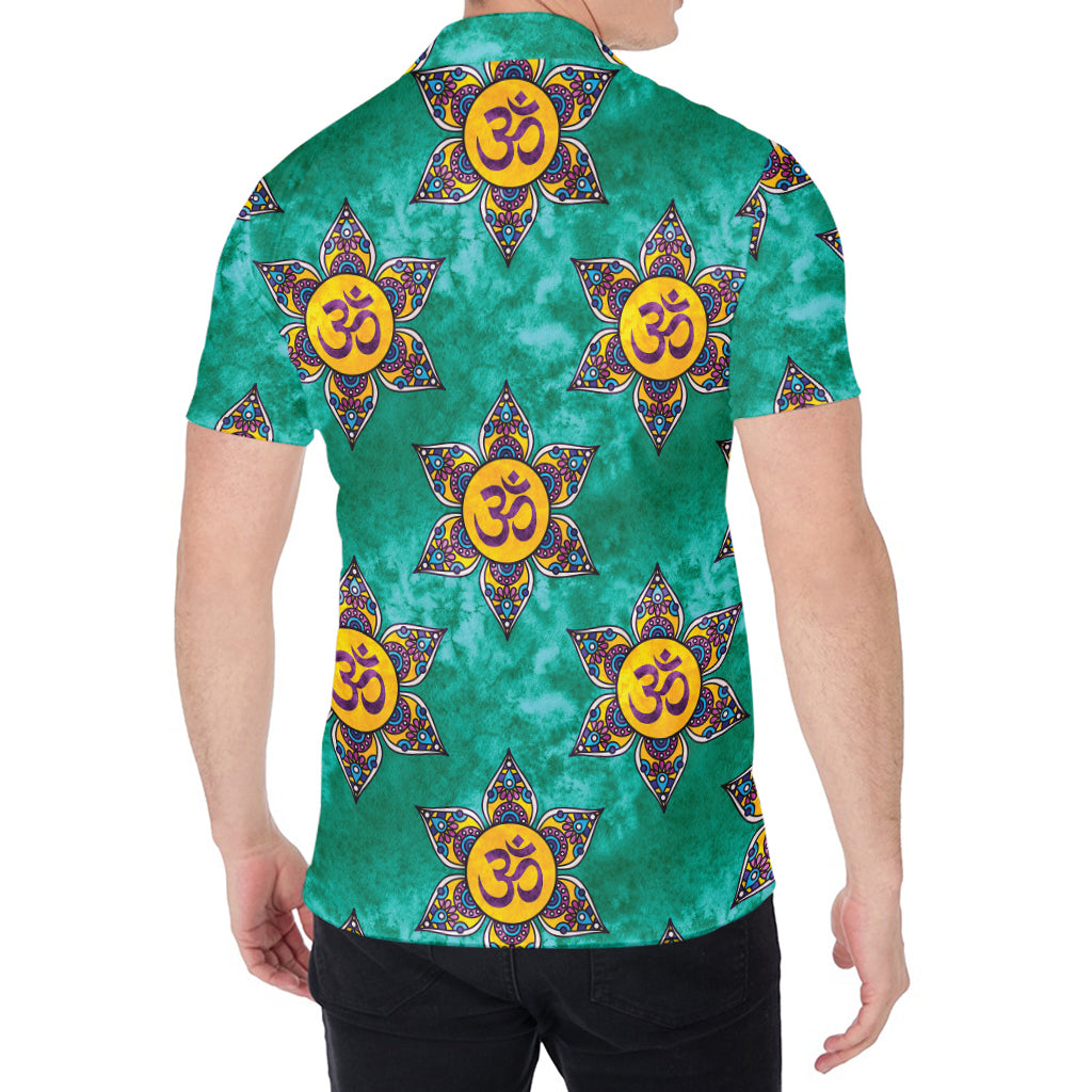 Boho Om Sign Pattern Print Men's Shirt