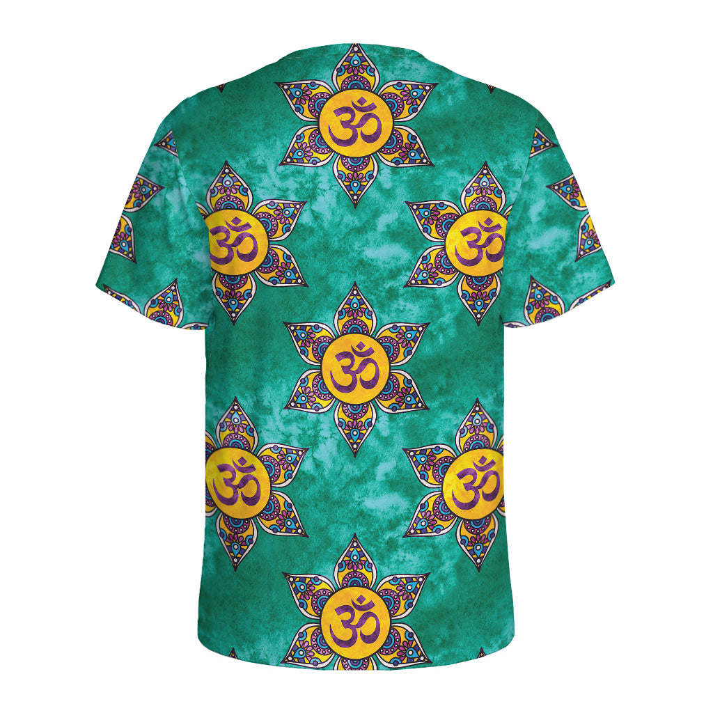 Boho Om Sign Pattern Print Men's Sports T-Shirt