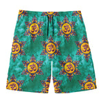 Boho Om Sign Pattern Print Men's Swim Trunks