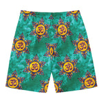 Boho Om Sign Pattern Print Men's Swim Trunks