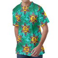 Boho Om Sign Pattern Print Men's Velvet T-Shirt
