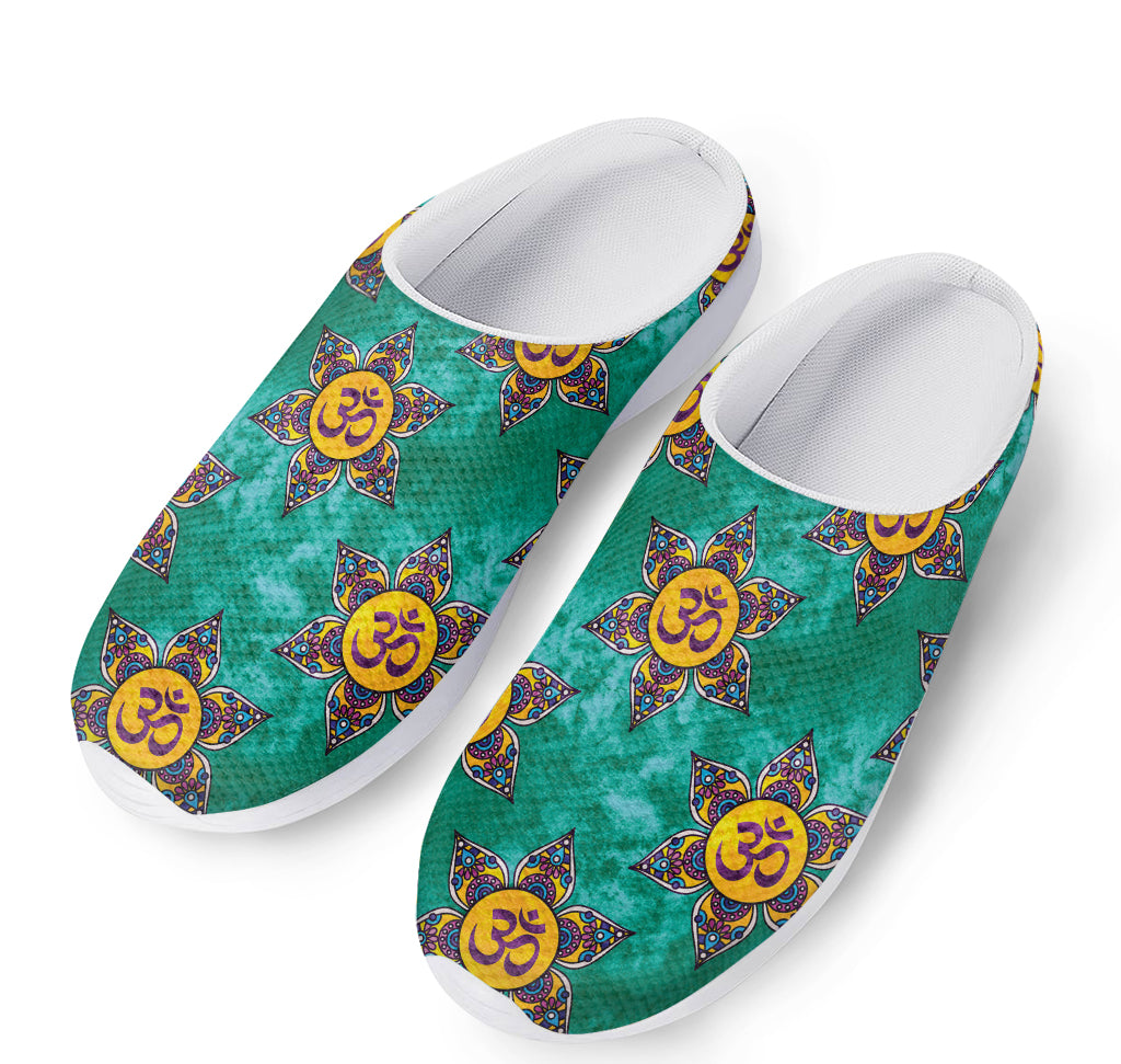 Boho Om Sign Pattern Print Mesh Casual Shoes