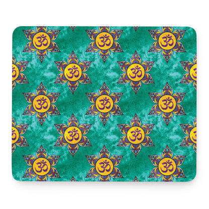 Boho Om Sign Pattern Print Mouse Pad