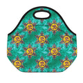 Boho Om Sign Pattern Print Neoprene Lunch Bag