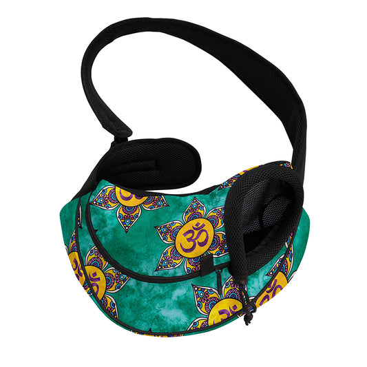 Boho Om Sign Pattern Print Pet Sling Carrier
