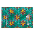 Boho Om Sign Pattern Print Placemat