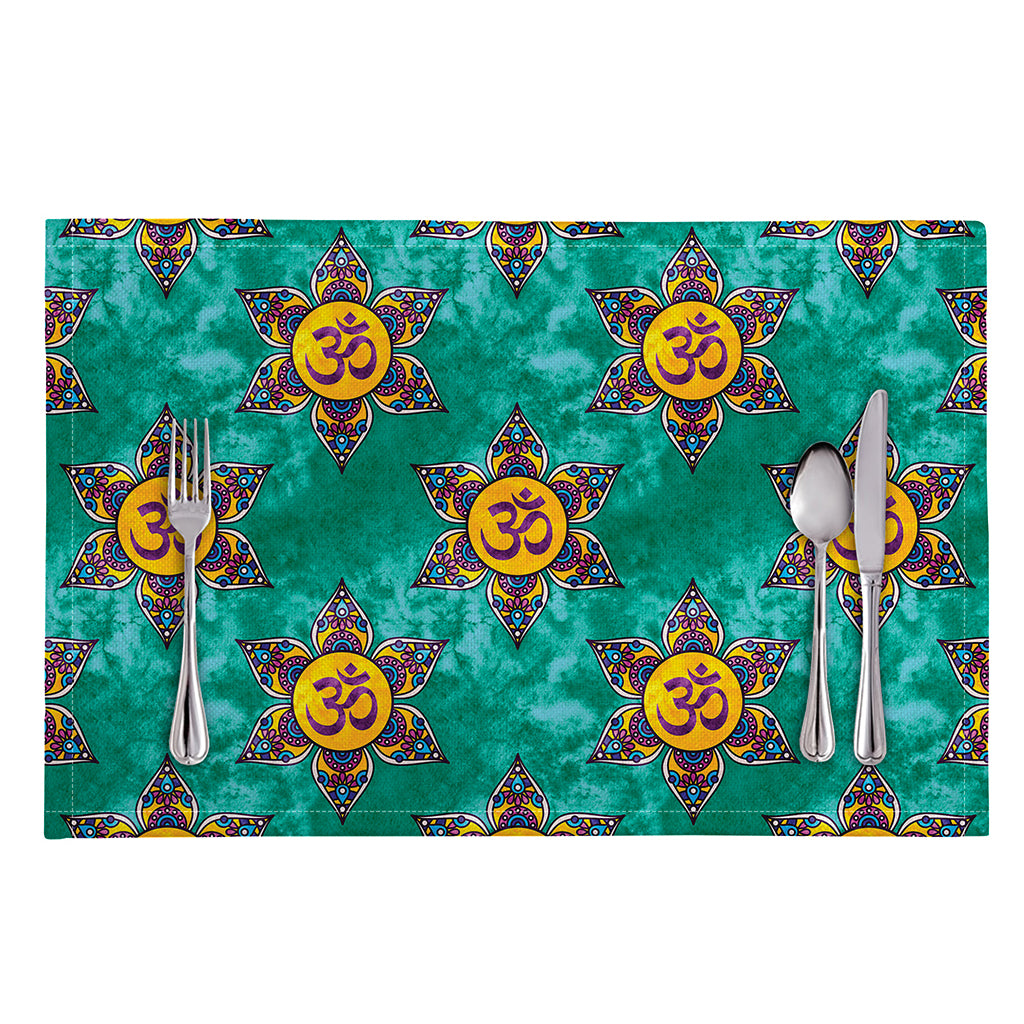 Boho Om Sign Pattern Print Placemat