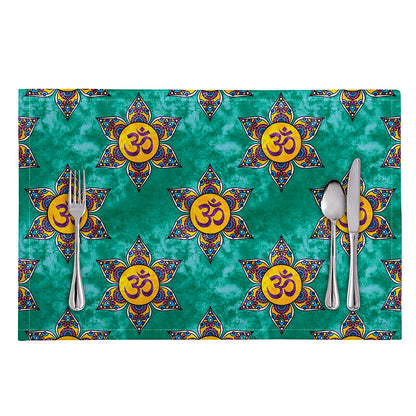 Boho Om Sign Pattern Print Placemat