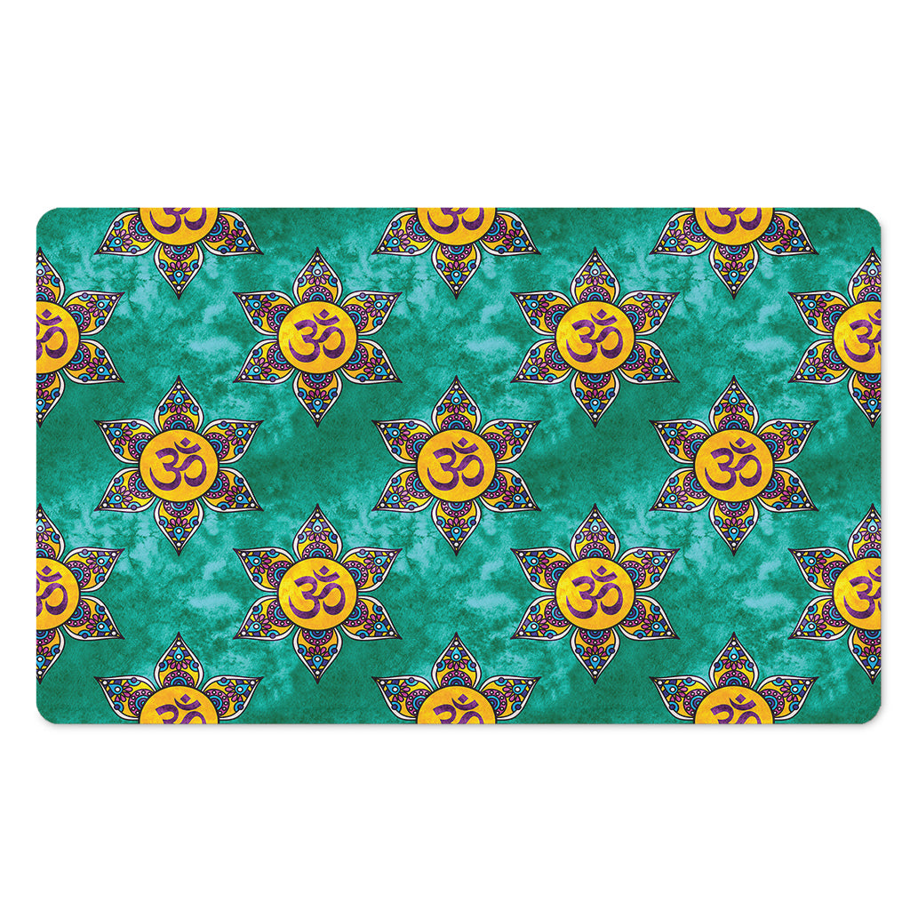 Boho Om Sign Pattern Print Polyester Doormat