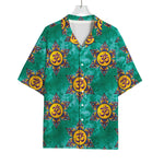 Boho Om Sign Pattern Print Rayon Hawaiian Shirt