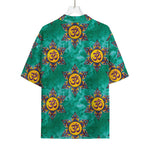 Boho Om Sign Pattern Print Rayon Hawaiian Shirt