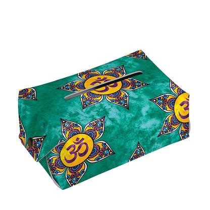 Boho Om Sign Pattern Print Rectangle Tissue Box Cover