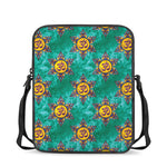 Boho Om Sign Pattern Print Rectangular Crossbody Bag