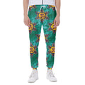 Boho Om Sign Pattern Print Joggers
