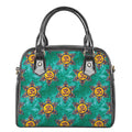 Boho Om Sign Pattern Print Shoulder Handbag