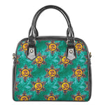 Boho Om Sign Pattern Print Shoulder Handbag
