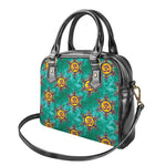 Boho Om Sign Pattern Print Shoulder Handbag