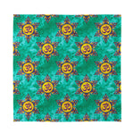Boho Om Sign Pattern Print Silk Bandana