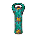Boho Om Sign Pattern Print Single Neoprene Wine Tote