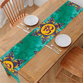 Boho Om Sign Pattern Print Table Runner