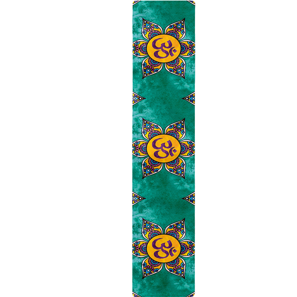 Boho Om Sign Pattern Print Table Runner