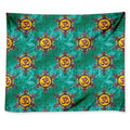 Boho Om Sign Pattern Print Tapestry