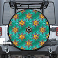 Boho Om Sign Pattern Print Tire Cover With Camera Hole