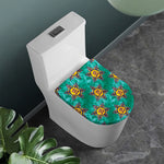 Boho Om Sign Pattern Print Toilet Lid Cover