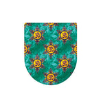 Boho Om Sign Pattern Print Toilet Lid Cover