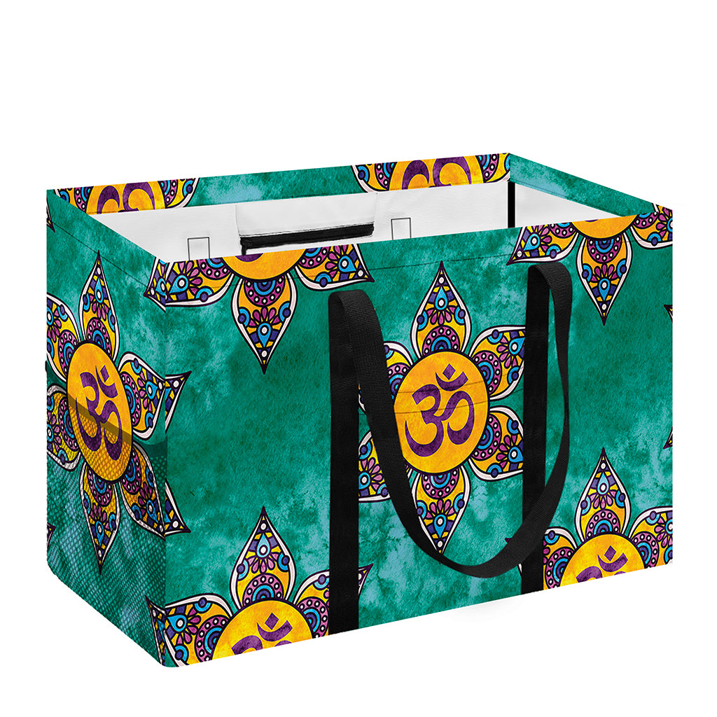 Boho Om Sign Pattern Print Utility Tote Bag
