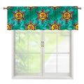 Boho Om Sign Pattern Print Window Valance