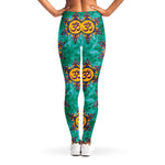 Boho Om Sign Pattern Print Women's Leggings