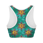 Boho Om Sign Pattern Print Women's Sports Bra