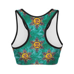 Boho Om Sign Pattern Print Women's Sports Bra