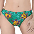 Boho Om Sign Pattern Print Women's Thong