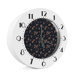 Boho Paisley Flower Pattern Print Alarm Clock