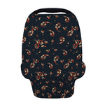 Boho Paisley Flower Pattern Print Baby Seat Cover