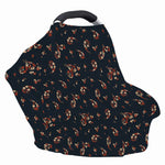 Boho Paisley Flower Pattern Print Baby Seat Cover