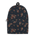 Boho Paisley Flower Pattern Print School Backpack