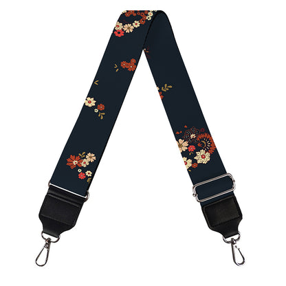 Boho Paisley Flower Pattern Print Bag Strap