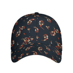 Boho Paisley Flower Pattern Print Baseball Cap