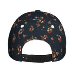Boho Paisley Flower Pattern Print Baseball Cap