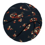 Boho Paisley Flower Pattern Print Basketball