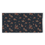 Boho Paisley Flower Pattern Print Beach Towel