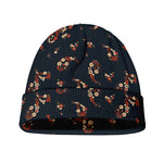 Boho Paisley Flower Pattern Print Beanie