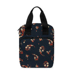 Boho Paisley Flower Pattern Print Bible Tote Bag