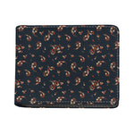 Boho Paisley Flower Pattern Print Bifold Wallet